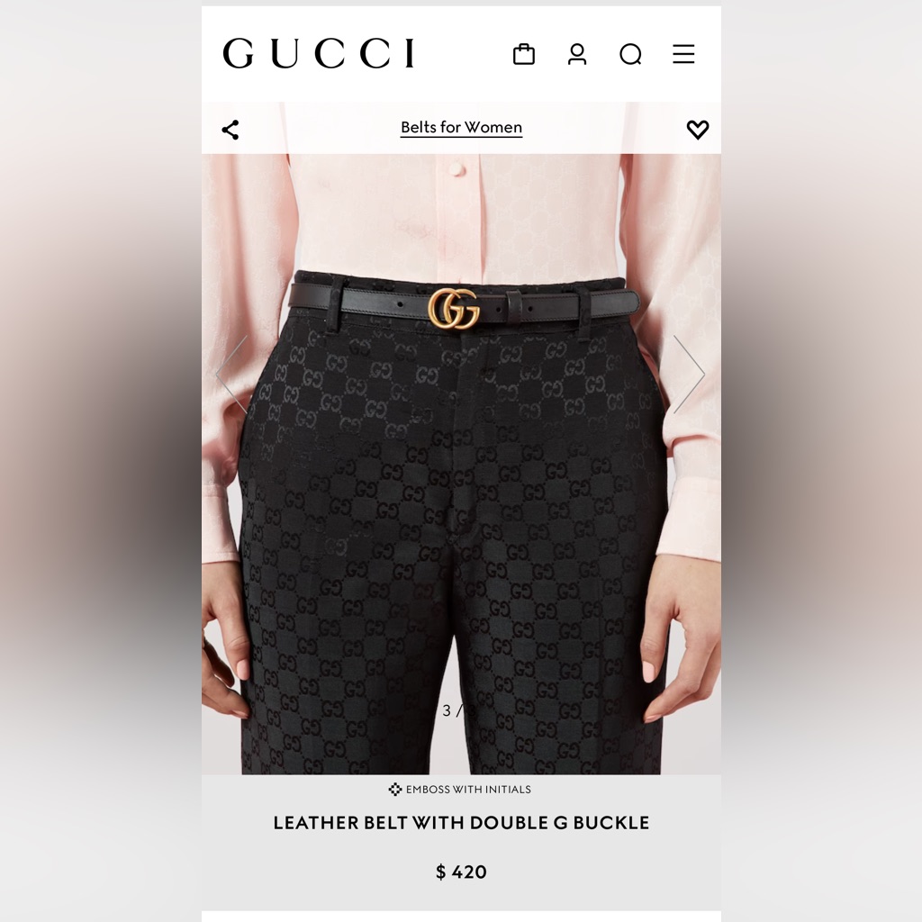 Coming Soon Gucci Belt